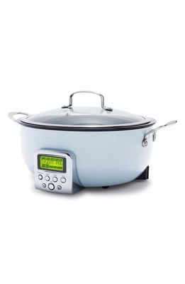 GreenPan Elite Essential 6-Quart Slow Cooker in Blue Haze