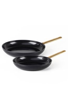 GreenPan Reserve Set of 2 Ceramic Nonstick Frying Pans in Black