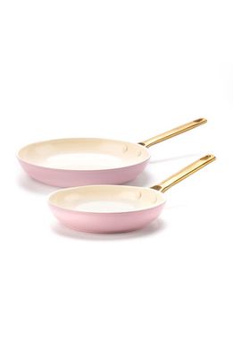 GreenPan Reserve Set of 2 Ceramic Nonstick Frying Pans in Blush