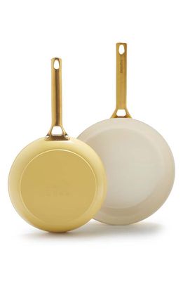 GreenPan Reserve Set of 2 Nonstick Frying Pans in Sunrise 