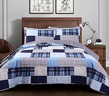 Greenville 3-Piece Full/Queen Quilt Set by Lush Decor