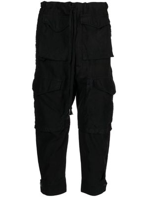 Greg Lauren Army Jacket Tux cotton trousers - Black