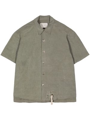 Greg Lauren Army Tent cotton shirt - Green