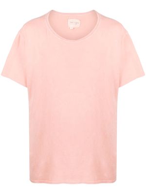 Greg Lauren crew-neck cotton T-shirt - Pink