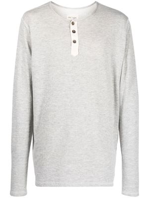 Greg Lauren Henley long-sleeve T-shirt - Grey
