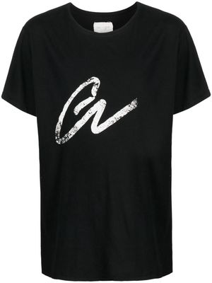Greg Lauren logo-print cotton T-shirt - Black