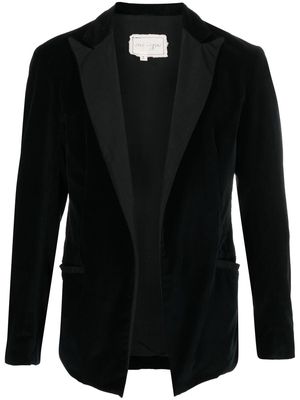 Greg Lauren Ollie velvet blazer - Black
