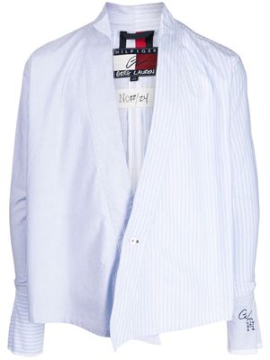 Greg Lauren x Tommy Hilfiger striped poplin shirt - Blue