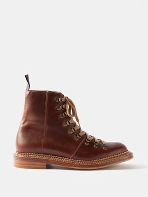 Grenson - Brady Leather Boots - Mens - Dark Brown