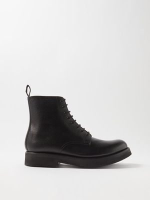 Grenson - Dudley Leather Derby Boots - Mens - Black