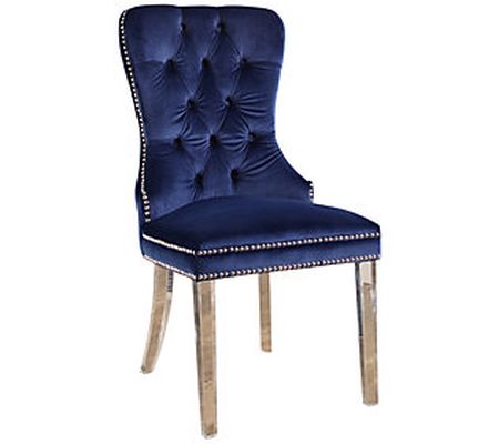 Gretchen Tufted Velvet Dining Chair w/Acrylic L egs by Abbyson