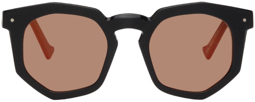 Grey Ant Black Hexagonal Sunglasses
