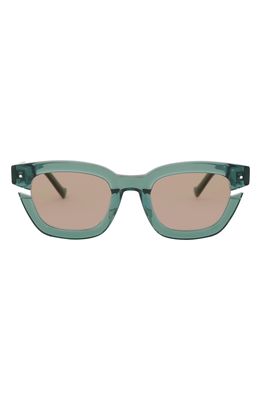 Grey Ant Bowtie Cutout 50mm Square Sunglasses in Sage/Tan