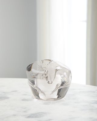 Grey Handblown Glass Sculpture