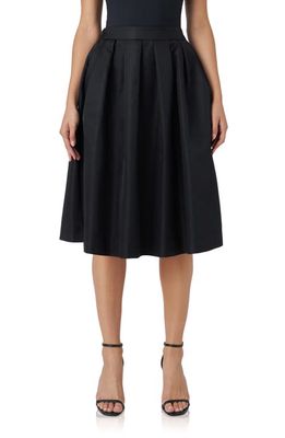 Grey Lab Box Pleat Skirt in Black