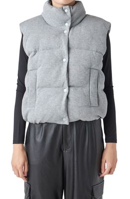 Grey Lab Knit Puffer Vest