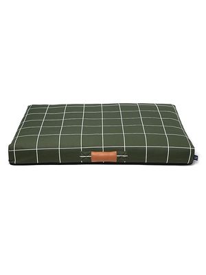 Grid Dog Bed - Green - Size Large - Green - Size Large