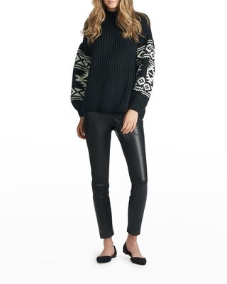 Griffin Bicolor Knit Sweater