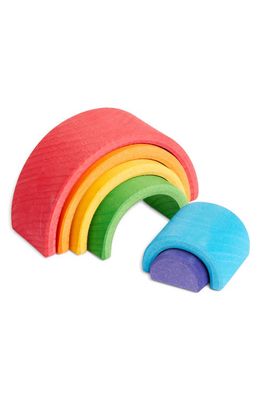 GRIMM'S SPIEL UND HOLZ Wooden Rainbow Small Stacking Toy