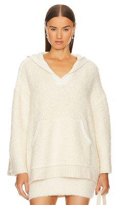 GRLFRND Aldis Boucle Sweater in Ivory