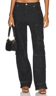GRLFRND Lex Cargo Jean in Black