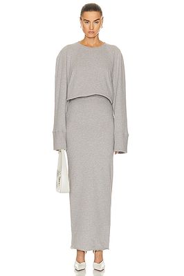 GRLFRND The Femme Sweatshirt Dress in Grey