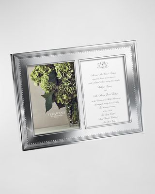 Grosgrain Double Invitation Picture Frame, 5X7"