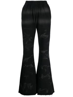 Ground Zero tie-dye print cotton trousers - Black