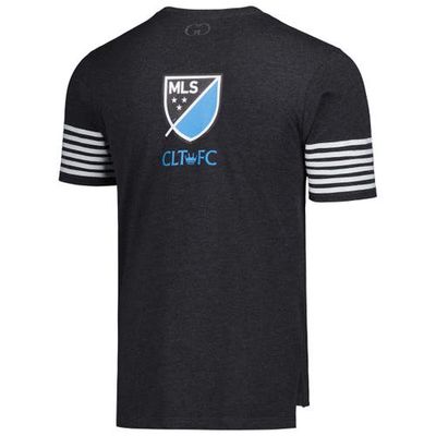 GRUNGY GENTLEMAN Men's Charcoal Charlotte FC T-Shirt