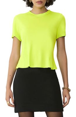 GSTQ Boxy T-Shirt in Acid Lime