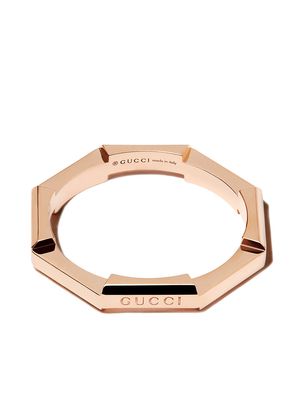 GUCCI 18K rose gold Link to Love ring - Pink