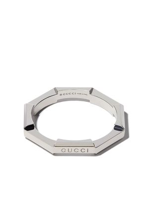 Gucci 18K white gold Link to Love ring - Silver