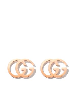 Gucci 18kt rose gold Double G stud earrings - Pink