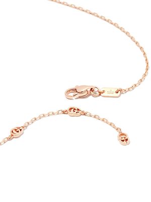 Gucci 18kt rose gold GG pendant necklace - Pink