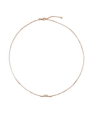 Gucci 18kt rose gold Link to Love necklace - Pink