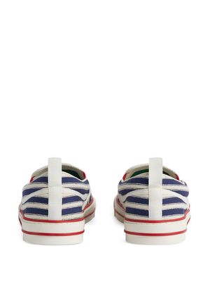 Gucci 1977 striped slip-on trainers - Blue