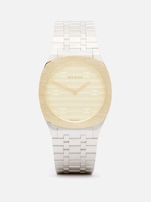 Gucci - 25h Stainless-steel Watch - Womens - Silver Gold