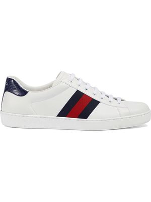 Gucci Ace leather low-top sneaker - White
