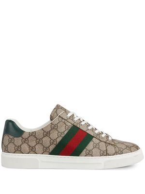 Gucci Ace Web-detail sneakers - Neutrals