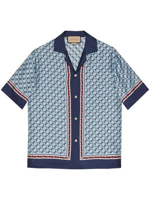 Gucci all-over GG-pattern shirt - Blue