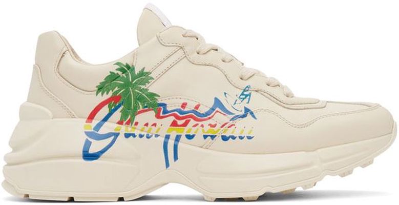 Gucci Beige 'Gucci Hawaii' Rython Sneakers
