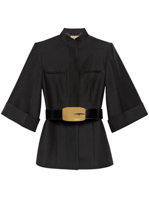 Gucci belted tailored jacket - Black
