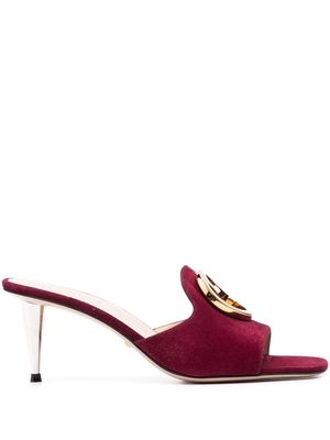 Gucci Blondie 70mm Interlocking G mules - Purple