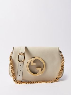 Gucci - Blondie Chain-strap Leather Cross-body Bag - Womens - White