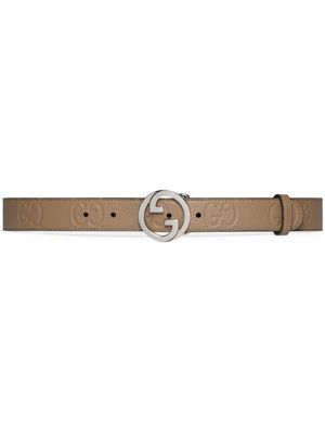 Gucci Blondie leather belt - Neutrals