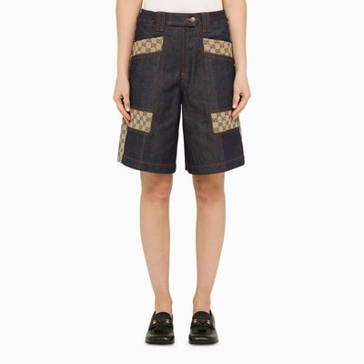 Gucci Blue Denim Bermuda Shorts