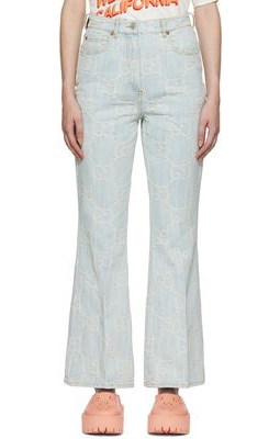 Gucci Blue 'Gucci & California' Jeans