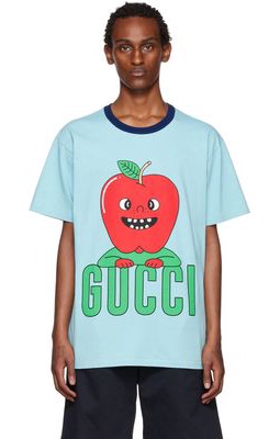 Gucci Blue Printed T-Shirt