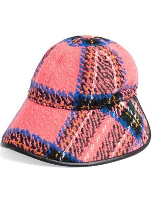 Gucci check-pattern bucket hat - Pink