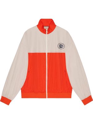 Gucci colour-block bomber jacket - Orange